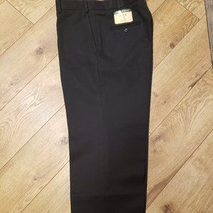 ADJUSTABLE WAIST MEN'S SLACKS by ADJUST-A-BAND - 34S - BLACK - RN 81700
